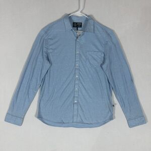 Indigo Star NEW American Vintage Men's Large Knit L/S Burnout Button Downs Shirt